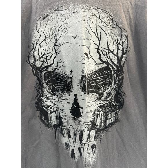 Disneyland Resort Walk Disney World Haunted Mansion Skull T Shirt XXL - Picture 3 of 6